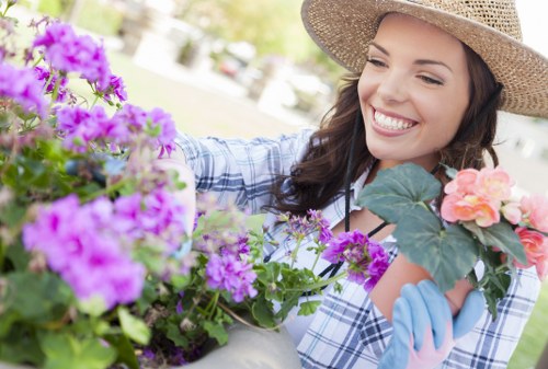 Seasonal lawn maintenance for a garden in Woodside Park